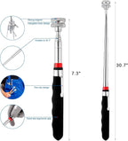 1 Piece 25LBs Telescoping Magnetic Pickup Tool, Multifunction Magnet Hanger with Pen Clip Design, Magnet Stick Rod Extendable 7" to 30.5" for Men, Birthday, Father's Day, Holiday Gift
