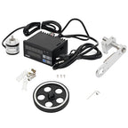 Electronic Digital Length Meter Counter Mechanical Length Counter Digital Measuring Wheel with Wheel Sensor,4 Measurement Unit Feet,Inches, Meters, Yards,Measuring Range 0-999999m