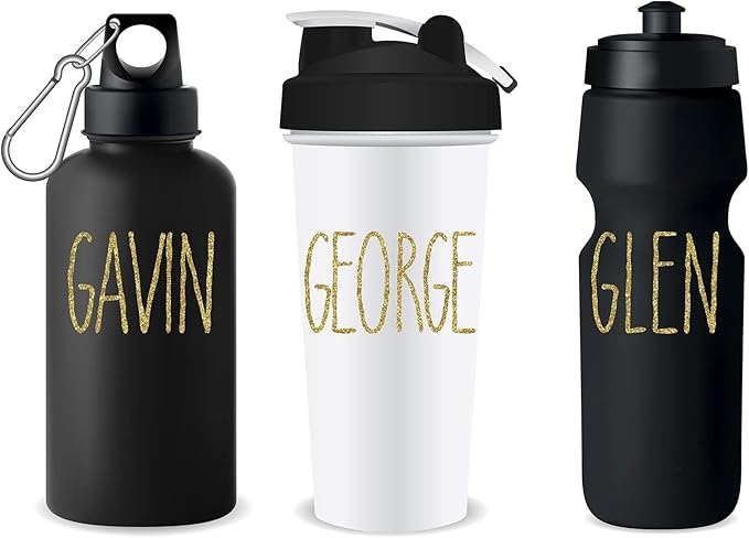 8 Sheets Vinyl Letter Stickers Waterproof Self Adhesive Letter Numbers Alphabet Modern Mailbox Numbers Sticker for Back to School DIY Mailbox House Home Business Address(2 Inch,Gold)