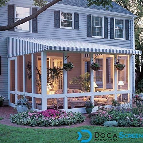 DOCA 48 in x 9.8 ft Window Screen Mesh - Window Screen Replacement, Fiberglass Mesh Roll for Window, Patio Screen, Porch Screen, or Door - Charcoal