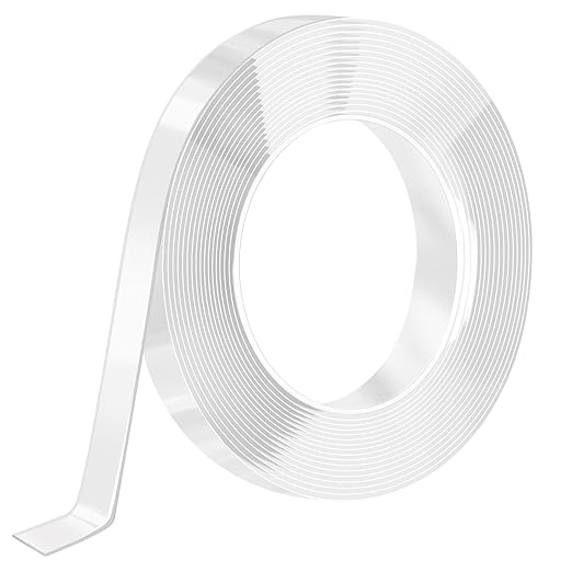 Nano Strong Mounting Adhesive Tape Double Sided Tape Heavy Duty Removable Clear Two Sided Double Stick Wall Tape 1/2in*16.4ft