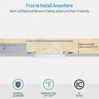 TORCHSTAR 12-Pack 4 Inch Ultra-Thin LED Recessed Lighting with J-Box, 3000K Warm White, 10W Dimmable 700lm Brightness LED Downlight, ETL & Energy Star Listed