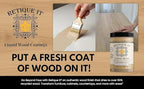 Retique It New and Improved Formula Liquid Wood Coatings - Stainable Primer - Paint It then Stain it (Light Wood, X-Large)