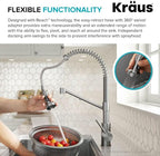 Kraus Bolden 2-in-1 Pull-Down Single Handle Kitchen Sink Filter Water Faucet for Reverse Osmosis or Water Filtration System in Matte Black, KFF-1610MB