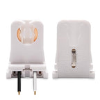 JACKYLED Non-Shunted Turn-Type T8 Lamp Holder UL Socket Tombstone with 10 inches Wires Attached for LED Fluorescent Tube Replacements 18-Pack