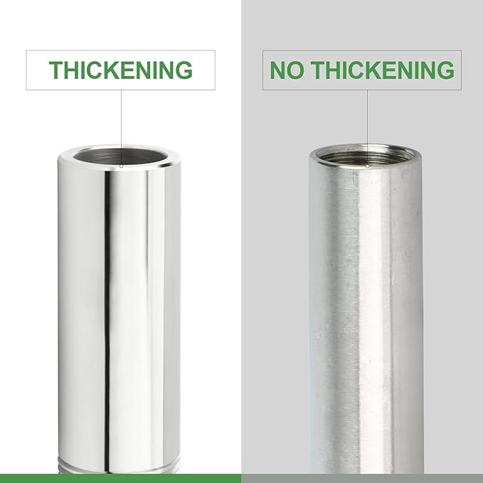 TAISHER 2PCS 304 Stainless Steel Pipe Fittings, 1" NPT Male Threaded, 4" Length Weld Nipple Cast Pipe