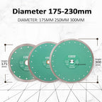 Diamond Porcelain Saw Blade - 10" Tile Blade 250MM Dry Wet Ceramic Cutting Discs with X Teeth Turbo Mesh Rim for Ceramic Tile Porcelain Granite Marble