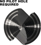 1/4 to 1-3/8 Inch Step Drill Bit Straight Grooved Double Fluted, M2 High Speed Steel Drill bits for Hole Drilling in Stainless Steel, Copper, Aluminum, Wood, Plastic