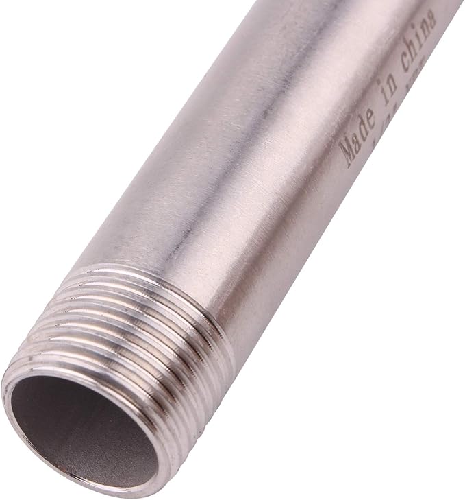 1/2" X 1/2“ NPT Male Nipple Stainless Steel 304 Cast Pipe Coupling fitting 8" Length