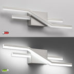 SOLFART Bathroom Light Fixtures Brushed Nickel 24 Inch Dimmable Vanity Lights Modern Led Lights for Bathroom