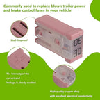 30A 32V Mini Slotted Automotive MCASE Shaped Cartridge Fuse Kit(Pack of 6pcs,30A)