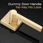 EHOMEWARE 1 Pack Gold Dummy Door Handle, Heavy Duty Single Sided Door Lever, Non Turning Interior Door Handles for Pull or Push Only