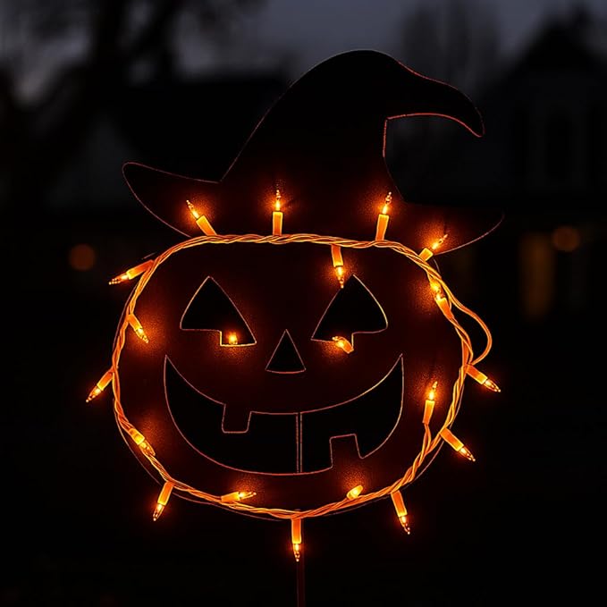 Novelty Lights 50 Feet 100 Bulb Incandescent Mini Light String, Amber with 6-Inch Spacing on White Wire, UL Listed Commercial Grade Indoor/Outdoor Mini Lights, Connectable End-to-End