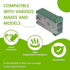 40A 32V Mini Slotted Automotive MCASE Shaped Cartridge Fuse Kit(Pack of 6pcs,40A)