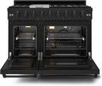 Gordon Ramsay by THOR Kitchen 48 Inch Professional Gas Range with Double Oven in Black