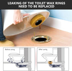 Extra Thick Wax Ring Toilet Kit,with Bolts for Reinstallation of the Toilet,Fits 3-inch or 4-inch Waste Lines(2 PCS)