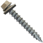 #14 Metal ROOFING SCREWS (250) Screws x 1-1/2" SURREY BEIGE Hex Head Sheet Metal Roof Screw. Self starting/tapping metal to wood sheet metal siding screws-EPDM washer. for corrugated roofing