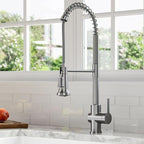 KRAUS Britt 2nd Gen Commercial Style Pull-Down Single Handle Kitchen Faucet in Spot Free Stainless Steel, KPF-1691SFS