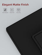 Aida Matte Black Double Light Switch, Black 3 Way Light Switch Decorative Square, 15Amp, 120/277 Volt, Rocker Paddle, Self-Grounding, Screwless Wall Plate, UL Listed (20 Pack)