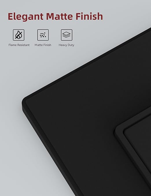 Aida Matte Black Double Light Switch, Black 3 Way Light Switch Decorative Square, 15Amp, 120/277 Volt, Rocker Paddle, Self-Grounding, Screwless Wall Plate, UL Listed (20 Pack)