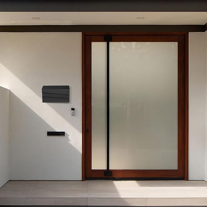 Wall-Mount Mailbox for Outside, Rust Resistant Mail Box Wall Mounted Outdoor, Galvanized Steel Morden Mailboxes (No Keys Locking)