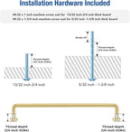 JOY DECOR Cabinet Pulls – 7-1/2 Inch Hole Center, Brushed Brass, 2 Pack, Zinc Alloy Cabinet Handles for Drawers & Cupboard – Vintage Style Hardware for Kitchen, Bathroom, Dresser, Furniture Makeover