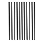 25 Pack Rectangle Staircase Balusters, 36" Black Metal Deck Spindle and Stairs Railing, Hollow Rectangle Deck Balusters for Porch Railing