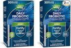 Nature's Way Fortify Daily Probiotic + Prebiotic for Men and Women, 30 Billion Live Cultures, Digestive and Immune Health Support* Supplement, 30 Capsules (Pack of 2)