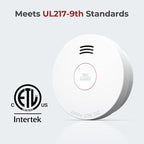 SITERLINK Smoke Detectors 10 Year Battery Operated,UL217-9th Listed Smoke Alarm with Test-Silence Button,Photoelectric Sensor Fire Alarms Smoke Detectors with LED Lights for Home, GS525A (6 Pack)