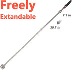 Toolwiz 17" Rolling Magnetic Sweeper 8.8lbs, with 16 lbs Telescopic Magnetic Pick Up tools –Lightweight Pick-up Sweeper with Wheels for Nails, Screws & Metal Debris Home Use Workshop Garage