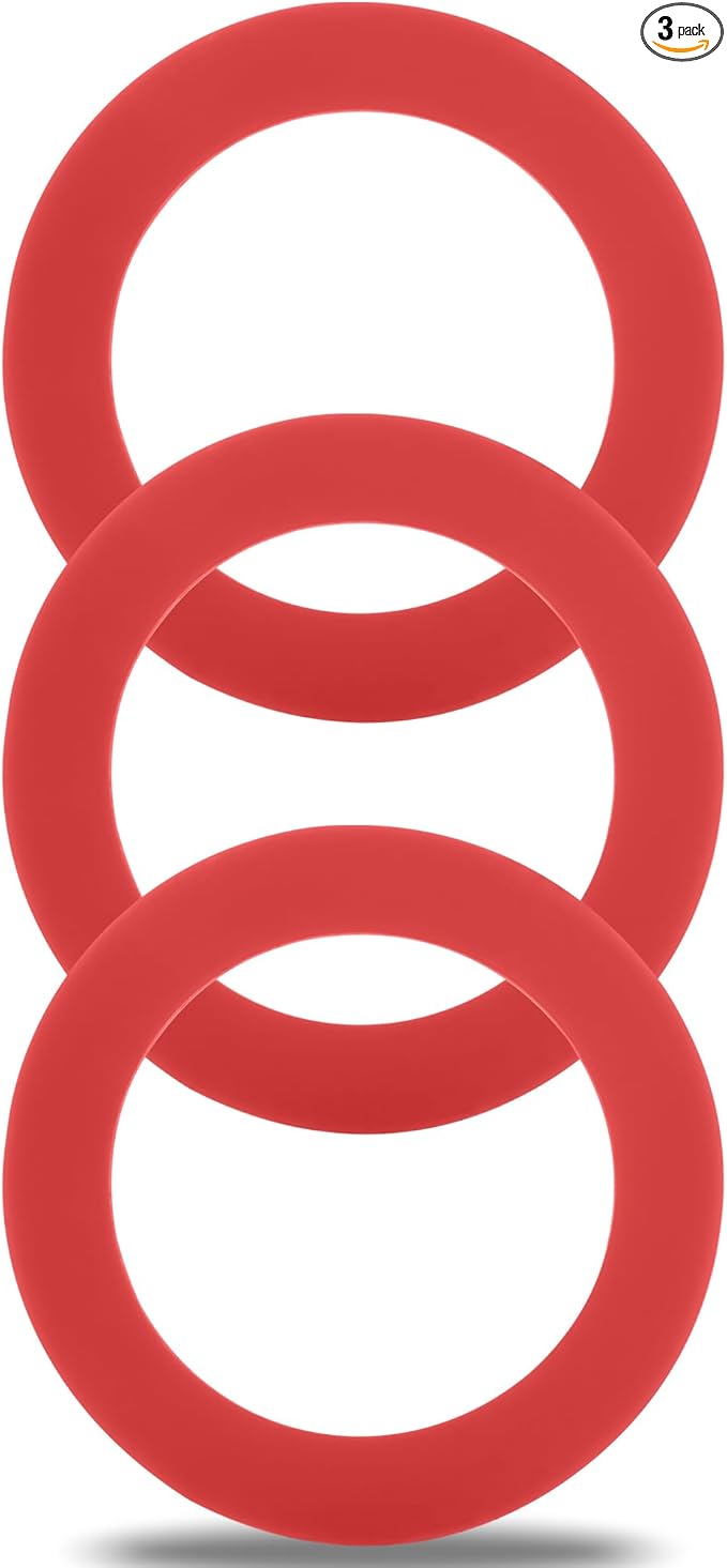 Flush Valve Seal for Mansfield 210/211 Flush Valve, Upgraded Silicone Material Mansfield Toilet Replacement Parts 160, Toilet Gasket Equivalent to 630-0030, 3Pcs