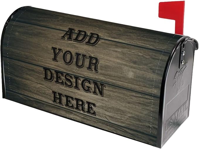 Custom Personalized Mailbox Covers Add Photo Picture Family Name House Address Text Magnetic Mail Cover for Home Garden Yard-12