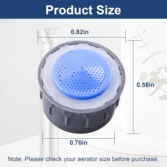 116711 Faucet Aerator Water Flow Restrictor,1.5 Gpm Aerator Inserts Replacement Parts for Moen Bathroom Kitchen Sink,2 pcs