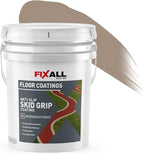 FIXALL Skid Grip Anti-Slip Coating, 5 Gallons, Camel, Exceeds ADA Standards, Ideal for Safety Areas, Slip-Resistant Pavement, Cement & Concrete Paint