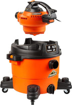 Armor All VBV809 0901 8-Gallon 4.5 Peak HP Wet/Dry Vacuum with Detachable Blower, Orange