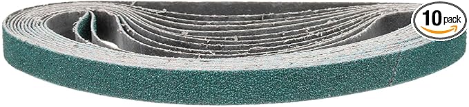 3/4 x 20-1/2 Inch Sanding Belt, 10 Pcs 80 Grit Zirconia Knife Sharpener Belts Work Sharpening for Belt Sander Knife Carving Tool Metal Working