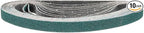 3/8 x 21 Inch Sanding Belt, 10 Pcs 80 Grit Zirconia Knife Sharpener Belts Work Sharpening for Belt Sander Knife Carving Tool Metal Working