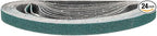 1/2 x 18 Inch Sanding Belt, 24 Pcs 80 Grit Zirconia Knife Sharpener Belts Work Sharpening for Belt Sander Knife Carving Tool Metal Working