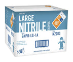 The Safety Zone GNPR-MD-1A Powder Free Blue Nitrile Gloves, Medium, Case of 1.000
