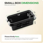 SockitBox – The Original Weatherproof Connection Box – Indoor & Outdoor Electrical Power Cord Enclosure for Timers, Extension Cables, Holiday Lights, Power Tools, Fountains & More – Size Small – Black