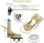 Toilet Flush Valve & WC Lever Replacement Parts,Side Mount Flush Handle Kit,9.8-Inch Solid Copper Rod with Chain,Compatible with 3-Inch One-Piece Toilets,TOTO THU Series Tank Repair Parts