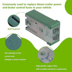 15A 20A 25A 30A 40A 50A 60A 32V Mini Slotted Automotive MCASE Shaped Cartridge Fuse Kit(Pack of 14pcs)