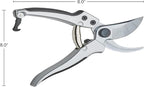 Pruning Shears - Garden Scissors Florist Snips - 2.5” Blades - Flower Scissors for Cutting Fresh Flowers, Trimming, or Harvesting Herbs or Fruit - Pruners for Gardening Tools by Kings County Tools