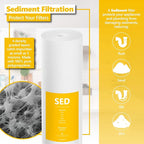 Express Water 2-Year Whole House Water Filter Set – 3 Stage Water Filtration Replacement Kit – Sediment, Coconut Shell Carbon High Capacity Cartridge Filters – 5 Micron Water Filter – 4.5” x 20” inch