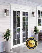 VIANIS Dusk to Dawn Porch Lights, Oil Rubbed Bronze Wall Lights Fixture Outside, Modern Outdoor Lanterns for Front Door, Aluminum Waterproof Anti-Rust ORB Sconce Wall Mount for Doorway, Patio