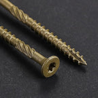 #8 * 1" Deck Screws, (3500pcs) 15 lbs.Exterior Wood Screws, Rust Resistant epoxy Coated, Bronze, T20 Star Bit