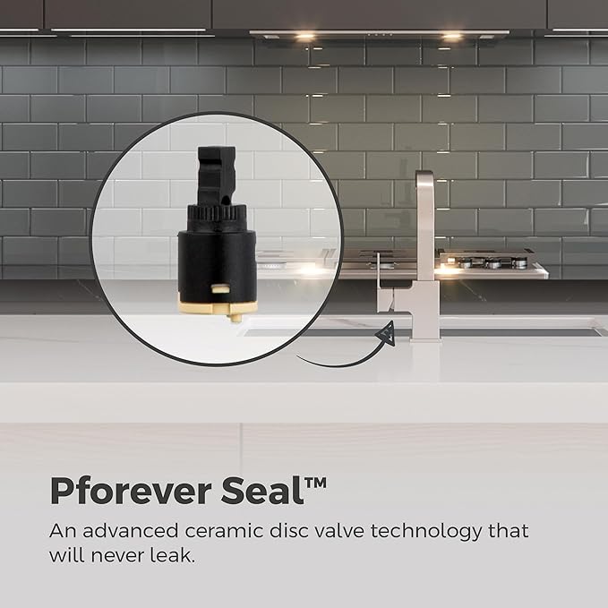 Pfister Arkitek Kitchen Faucet with Pull Out Sprayer, Single Handle, High Arc, Stainless Steel Finish, LG534LPMS