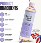 Marble & Granite Cleaner Concentrate - Plant-Based, Non-Toxic, Fragrance Free Cleaning Products - Slate, Marble, and Natural Stone Cleaner, – 8oz Makes 4 Bottles