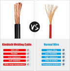 4 Gauge Battery Cable Copper Wire, 30FT Red+30FT Black 4 AWG Welding Cable Standard USA OFC Wire for Automotive, Battery, Solar, Marine and Generator