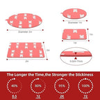 3M Double Sided Adhesive Dots Heavy Duty VHB 2" Diameter 0.02in Thick 40 PCS Clear 4905 Round Sticky Mounting Strong Adhesive Waterproof Foam Tape for Home Office Car Deco